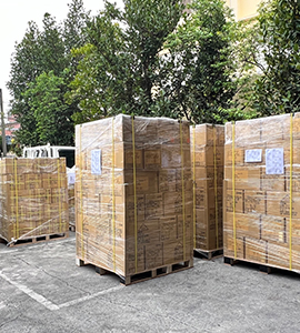 Packing into Cartons and Awaiting Shipment