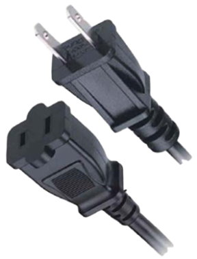 LT-201+502 USA UL Power Cord Nema 5-15P Nema 1-15R, Polarized & Non Polarized