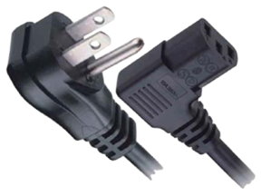 LT-212+511R&L USA UL Power Cord Nema 5-15P, IEC 320 C13