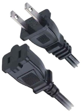 LT-301+502 USA UL Power Cord UL 817 Nema 1-15P, UL 817 Nema 1-15R