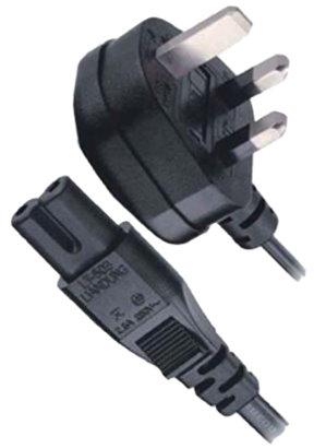LT-318+503 UK Power Cord BS 1363/A, IEC 320 C7