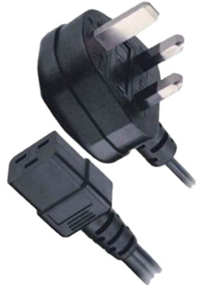 LT-318+549 UK Power Cord BS 1363/A, IEC 320 C19