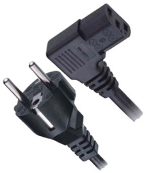 LT-312+511R&L Europe Power Cord, Schuko CEE7/7 to C13 