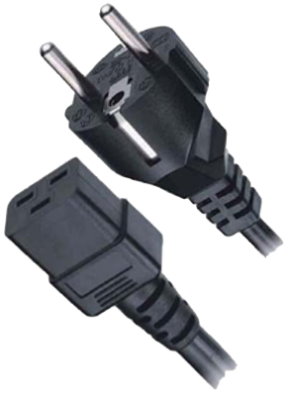 LT-312+549 Europe Power Cord, Schuko CEE7/7 to C19 