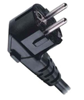LT-322 Schuko CEE7/7 Angled Type