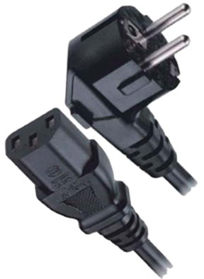 LT-322+501 Europe Power Cord, Schuko CEE7/7 to C13