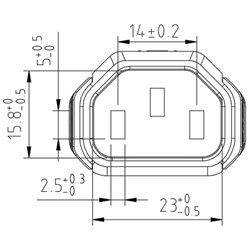 LT-K013 - IEC 60320 C13-Steckverbinder LT-K013 - IEC 60320 C13-Steckverbinder