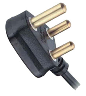LT-306 South Africa/India Power Cord SABS 164/1, BS 546